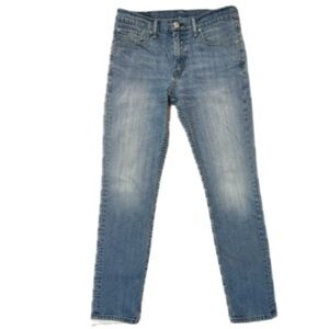 Levi’s 511 Jeans Mens 32x30 Slim Fit Light Wash Denim Faded Distressed